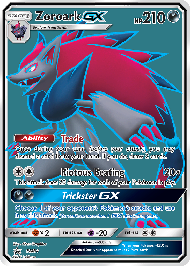 Zoroark-GX SM84 SM Black Star Promos