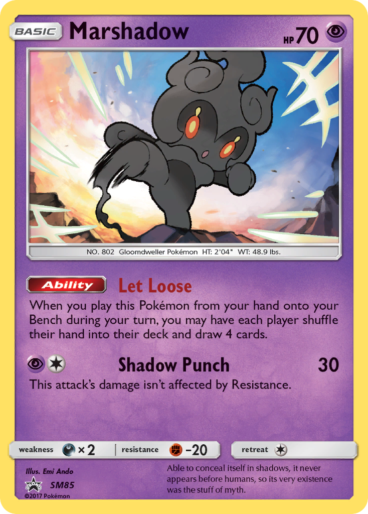 Marshadow SM85 SM Black Star Promos
