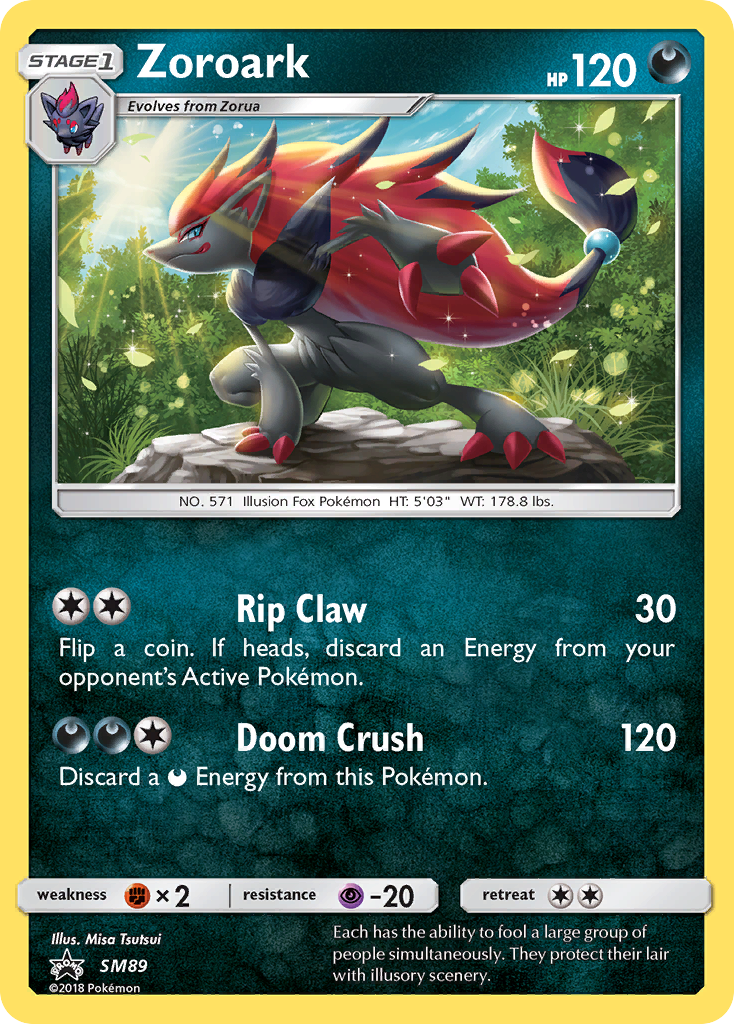 Zoroark SM89 SM Black Star Promos