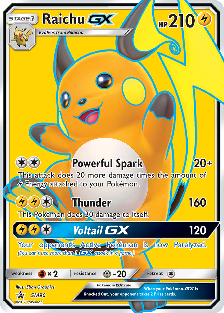 Raichu-GX SM90 SM Black Star Promos