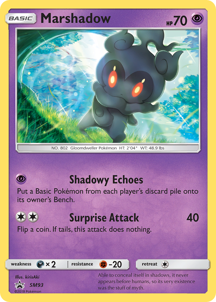 Marshadow SM93 SM Black Star Promos