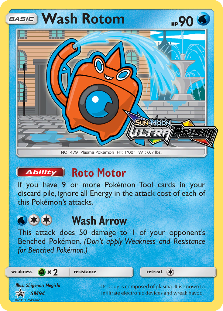Wash Rotom SM94 SM Black Star Promos