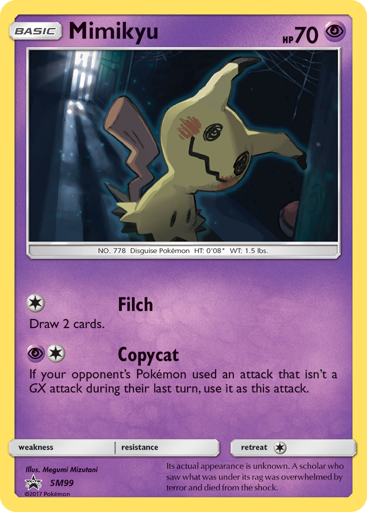 Mimikyu SM99 SM Black Star Promos