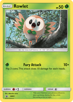 Rowlet SM01 SM Black Star Promos