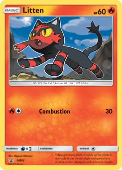 Litten SM02 SM Black Star Promos
