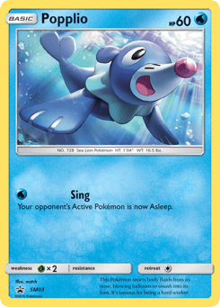 Popplio SM03 SM Black Star Promos