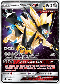 Dusk Mane Necrozma-GX SM102 SM Black Star Promos