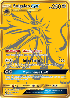 Solgaleo-GX SM104a SM Black Star Promos