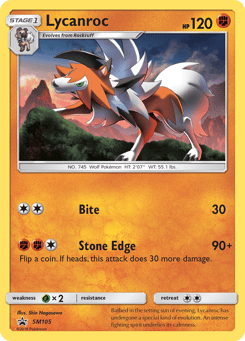 Lycanroc SM105 SM Black Star Promos