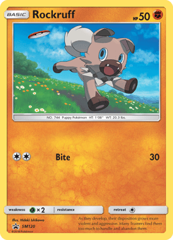 Rockruff SM120 SM Black Star Promos