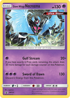 Dawn Wings Necrozma SM123 SM Black Star Promos