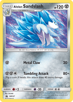 Alolan Sandslash SM127 SM Black Star Promos