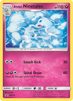 Alolan Ninetales SM128 SM Black Star Promos