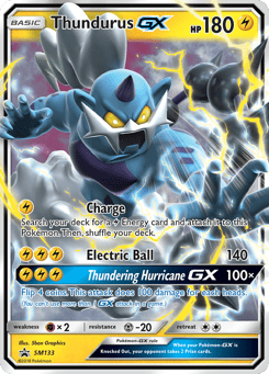 Thundurus-GX SM133 SM Black Star Promos