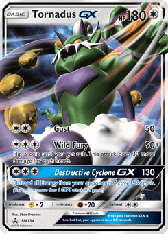 Tornadus-GX SM134 SM Black Star Promos