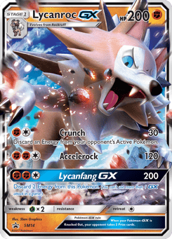 Lycanroc-GX SM14 SM Black Star Promos