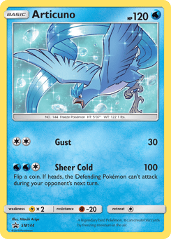 Articuno SM144 SM Black Star Promos