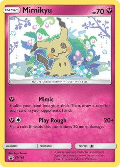 Mimikyu SM163 SM Black Star Promos