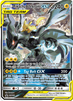 Pikachu & Zekrom-GX SM168 SM Black Star Promos