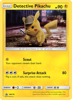 Detective Pikachu SM170 SM Black Star Promos