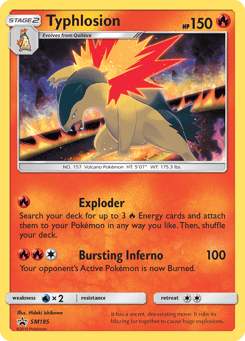 Typhlosion SM185 SM Black Star Promos