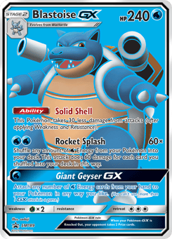 Blastoise-GX SM189 SM Black Star Promos