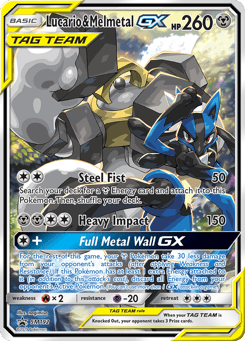 Lucario & Melmetal-GX SM192 SM Black Star Promos
