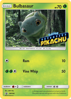 Bulbasaur SM198 SM Black Star Promos