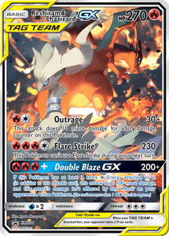 Reshiram & Charizard-GX SM201 SM Black Star Promos