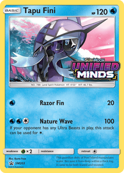 Tapu Fini SM203 SM Black Star Promos