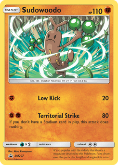 Sudowoodo SM207 SM Black Star Promos