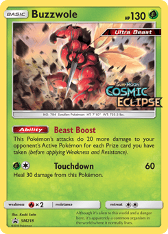 Buzzwole SM218 SM Black Star Promos