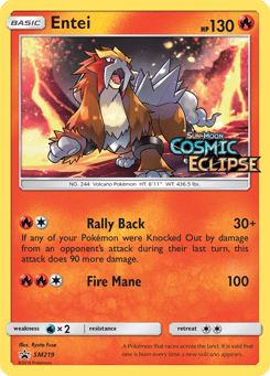 Entei SM219 SM Black Star Promos