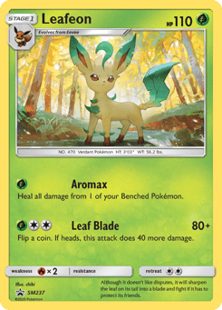 Leafeon SM237 SM Black Star Promos