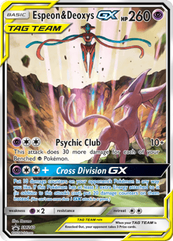 Espeon & Deoxys-GX SM240 SM Black Star Promos
