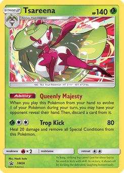 Tsareena SM26 SM Black Star Promos