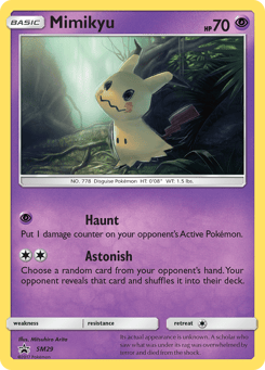 Mimikyu SM29 SM Black Star Promos