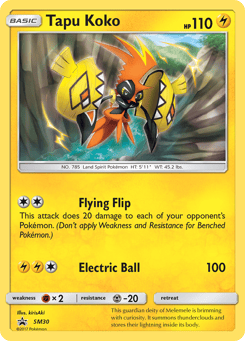 Tapu Koko SM30 SM Black Star Promos