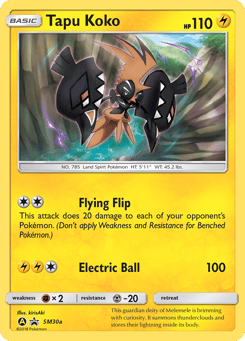 Tapu Koko SM30a SM Black Star Promos