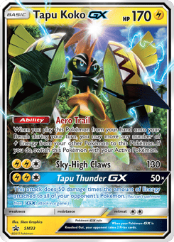 Tapu Koko-GX SM33 SM Black Star Promos