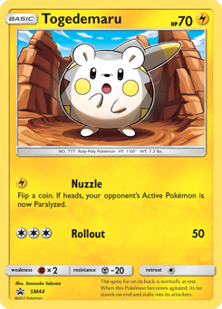 Togedemaru SM44 SM Black Star Promos