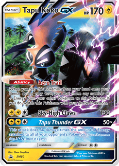 Tapu Koko-GX SM50 SM Black Star Promos