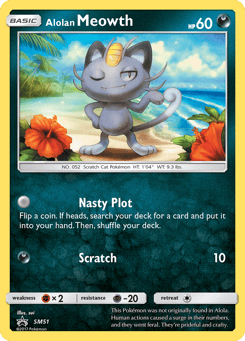 Alolan Meowth SM51 SM Black Star Promos
