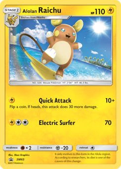 Alolan Raichu SM65 SM Black Star Promos