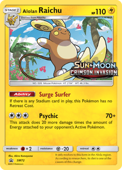 Alolan Raichu SM72 SM Black Star Promos