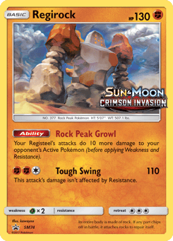 Regirock SM74 SM Black Star Promos