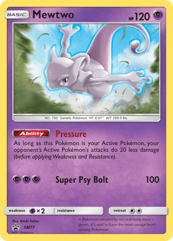 Mewtwo SM77 SM Black Star Promos