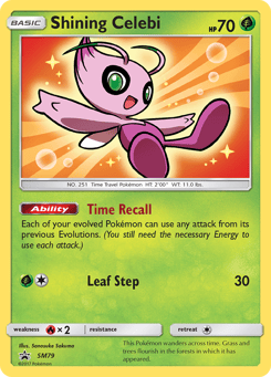 Shining Celebi SM79 SM Black Star Promos