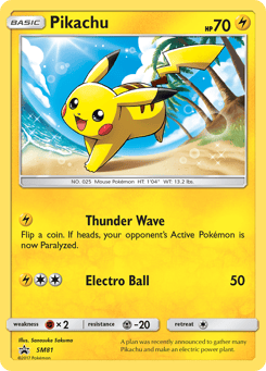 Pikachu SM81 SM Black Star Promos