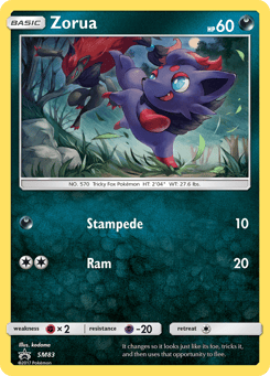 Zorua SM83 SM Black Star Promos